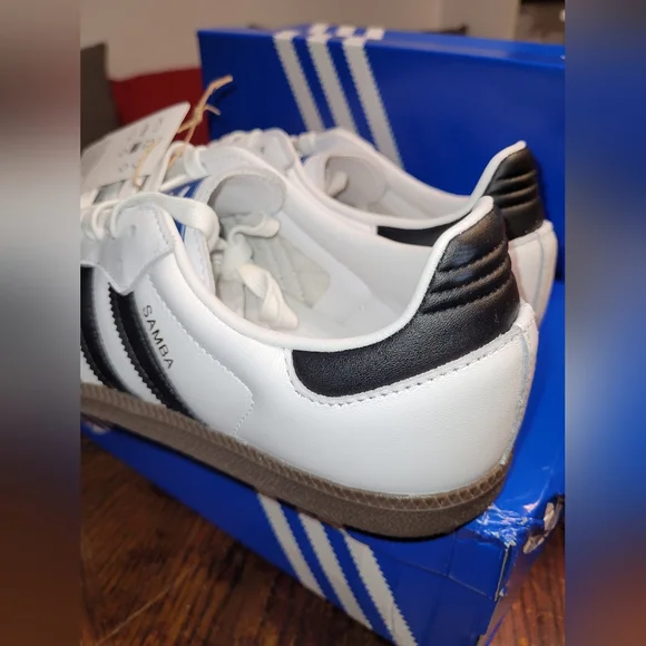 Adidas Samba OG W ig9030 Leather White, Black, Gum Sneakers Size 10 Or 11 Womens - Picture 5 of 8
